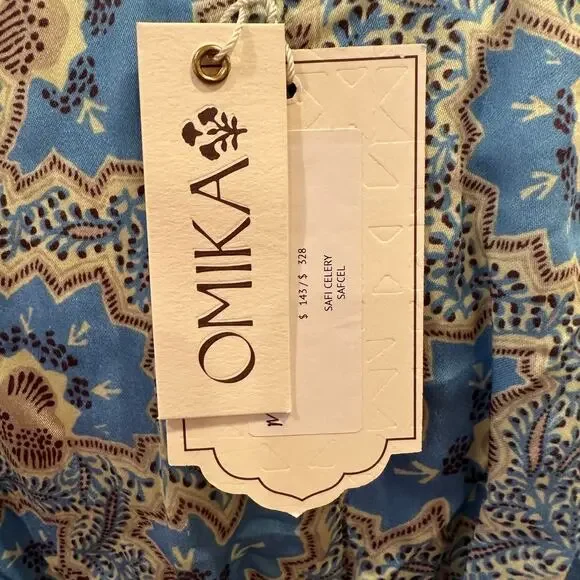 NEW Omika Margot Mini Dress sz S Boho V Neck Open Back mini dress